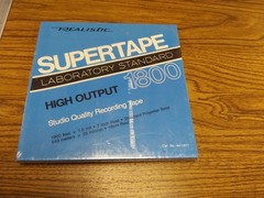 Factory Sealed Realistic Supertape 1800 High Output Reel To Reel #44-1877