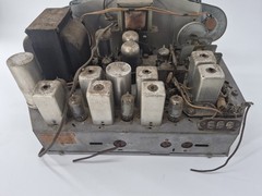 Zenith 10L20 AM/FM Tube Radio Chassis w/ Faceplate Knobs & Dial Glass UNTESTED