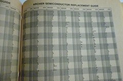 ARCHER Semiconductor Replacement Guide 1980 Edition w over 100K substitutions