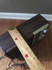 Vintage 1970s Panasonic RE-6280 Faux Wood Finish AM/FM Desktop Radio