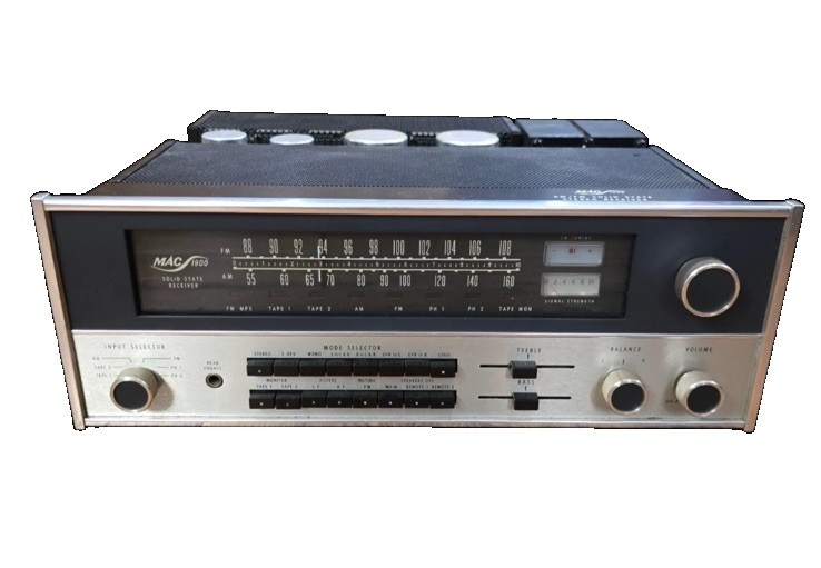 McIntosh MAC 1900 Solid State Stereo Receiver with Analog Tuner Dial working