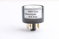 Pair 2pcs 6L6 (amp socket) to Bendix 6384 6AR6 tube converter adapter