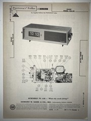 Sharp Model FXC-39 Photofact Folder With Circuit Trace And Parts List 12 Pages