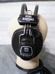 Vtg Magnavox Stereo Headphones Model #1A9163 w Box & Manual JAPAN Tested Working