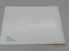 DBX Model 100 “Boom Box” Instruction Manual MINT Free Shipping!