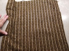 NOS 17 x 17″ Antique Radio Victrola SPEAKER Grille Cloth Fabric Vintage Brown-D