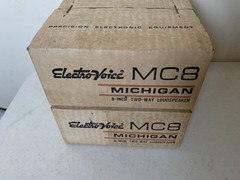 Pair 2 Electro-Voice MC8 Michigan 8” 2-Way Loudspeakers NEW-OLD SEALED STOCK