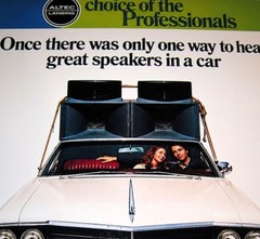 Altec Lansing “Voice of the Highway” Car Speaker 1978 Poster 19″ x 13″ Horns