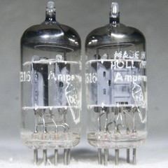 Matched Pair Amperex Bugle Boy 7316/ECC186 O-Getter Holland 1959 Very Strong