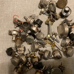 Lot of 20 + Audio Potentiometers Pre Owned Plus A Few Misc Items (Lot 3)