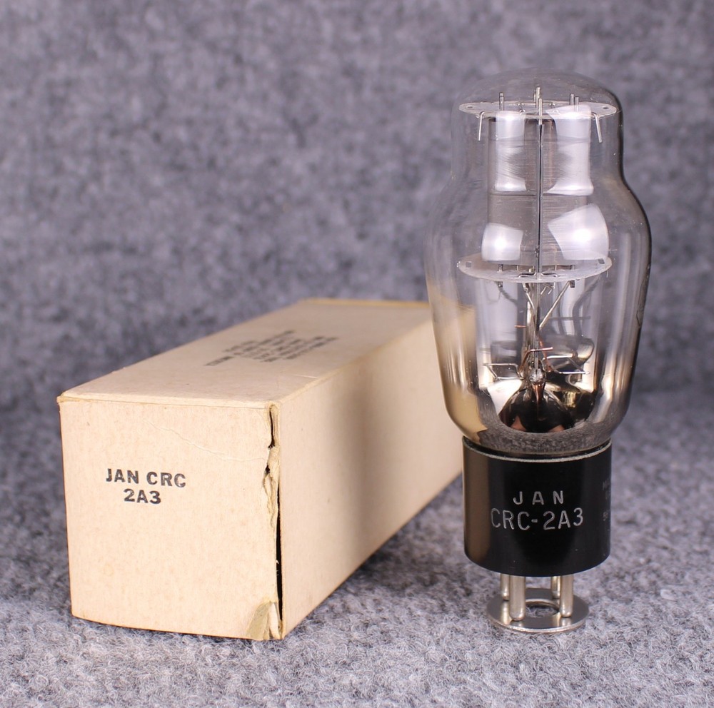 (1) NOS NIB RCA 2A3 Military Tube ~ Grey Plates ~ TESTS STRONG @ 136%!