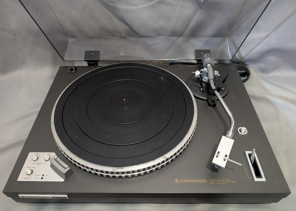 Vintage Kenwood KD-3070 Direct Drive Turntable Record Player – Partially Tested