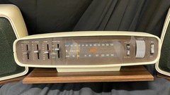 Vintage Zenith Circle of Sound AM/FM Radio System Model L441W White Mid-Century