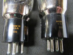 RCA 2A3 Matched Pair Gray Plate Tubes Code Date BS Boxed