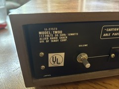 Realistic TM-90 Solid State AM FM Stereo Tuner Vintage Wood Wooden Case Japan