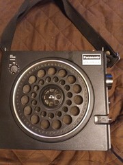 Vintage Panasonic RF-888 PSB FM AM 3 Band Radio Working Mic Mix In Portable