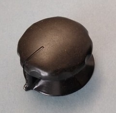 Vintage 1-1/2″ Black Bakelite Pointer Knob Marked ‘RCA’ for Audio & Radio