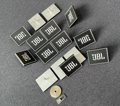 JBL 1970s STYLE SQUARE EMBLEM BADGE LOGO – DIE-CAST & BALCK BRUSHED – REPRO DIY
