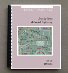 Manual for Hewlett Packard HP 42S Calculator: Mechanical engineering