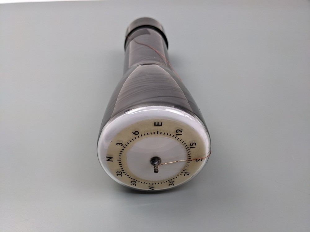 RARE RCA 3DP1+S2 3″ Round CRT Tube with NSEW Directional Markings