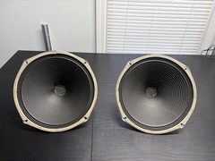 Vintage Zenith 49CZ852 12” ALNICO 8 Ohm Full Range Open Baffle Speakers