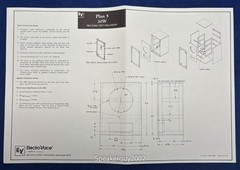 Original EV – Electro Voice Builder’s Plan for 30W Cabinet