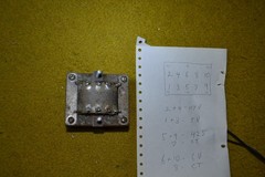 unknown power transformer for tube amplifier/radio tested good 425v /6 v-ct /5v