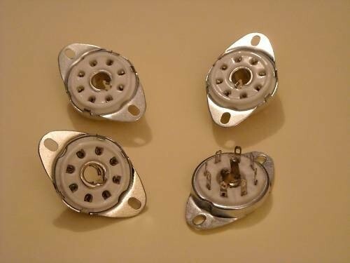 4pcs 8pin tube socket, loctal socket
