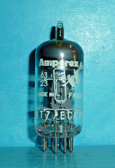 Amperex Bugle Boy ECC81 12AT7 Tube Halo Getter Tested