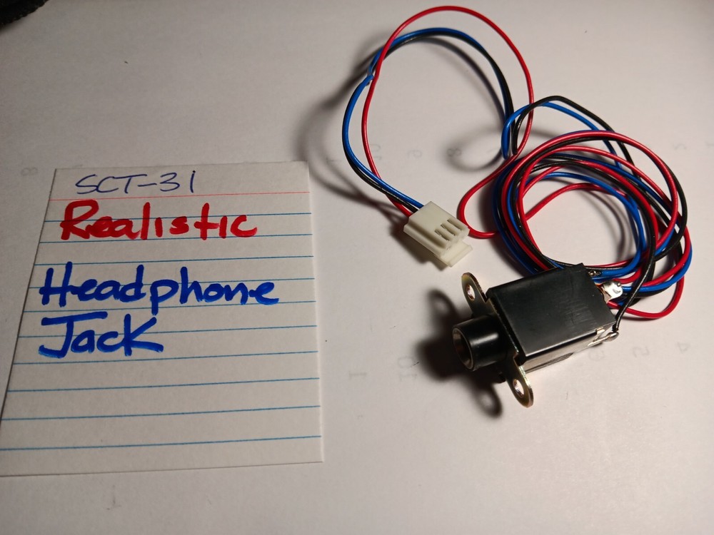 📈REALISTIC 💥 HEADPHONE JACK ASSEMBLY 💥 SCT-31 STEREO CASSETTE DECK
