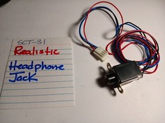 📈REALISTIC 💥 HEADPHONE JACK ASSEMBLY 💥 SCT-31 STEREO CASSETTE DECK