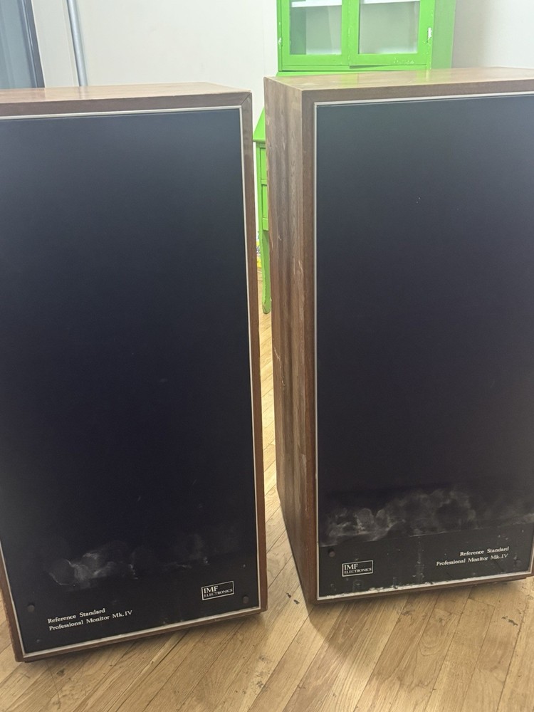 IMF Electronics Reference Standard Mk IV Transmission Line Speakers – Vintage