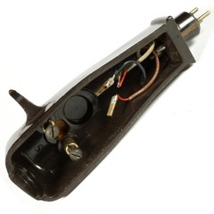 Original Garrard Type MPM2 3-Pin Stereo Headshell Clean & Complete Brown 2