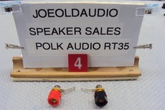 POLK AUDIO RT35 Red & Black Speaker Input Terminals. Tested
