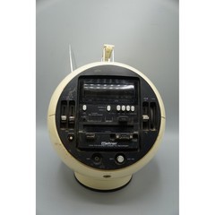 Weltron 2004 Space Ball Radio Cassette Player Recorder White Vintage For Parts