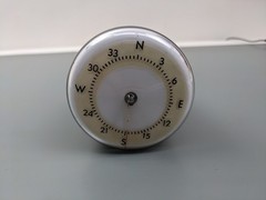 RARE RCA 3DP1+S2 3″ Round CRT Tube with NSEW Directional Markings
