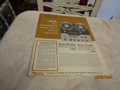 Vintage EICO Transistor Stereo / Mono 4 Track Tape Deck Info Spec Data Sheet ’60