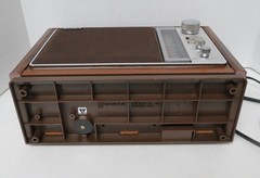 Vintage Sony ICF-9740W Radio AM FM Table Top Mid Century Simulated Wood Tested