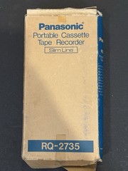 Panasonic Portable Cassette Tape Recorder RQ-2735 SlimLine – WORKS
