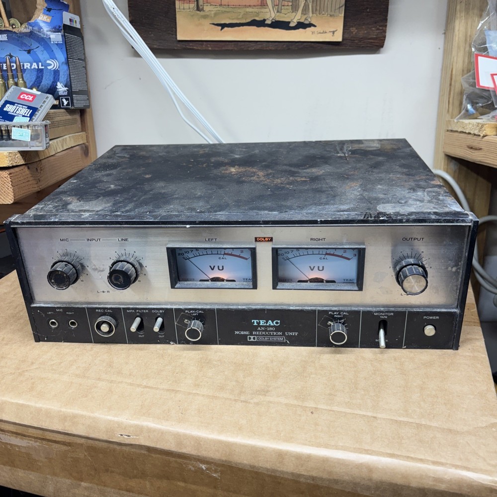 TEAC AN-180 Noise Reduction Unit Dolby System with Cables – Power Tested Only