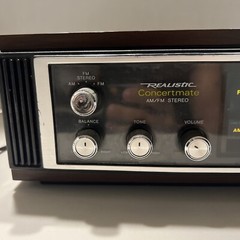 Realistic Concertmate AM/FM Stereo Radio 12-685 Vintage 1980 TESTED