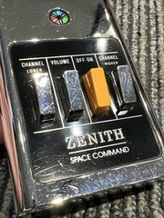 Zenith Space Command 4 Button TV Tele Remote Control Clicker Chrome MCM