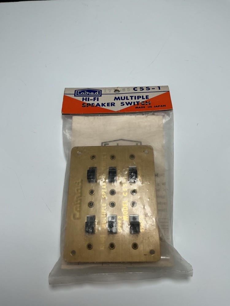 Calrad hi-fi multiple speaker switch Model CSS-1 New Old Stock