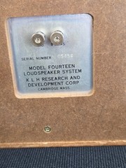 RESTORED! MINT! KLH Model Fourteen S 14S Wall Surround Speakers VTG RARE 14B 15