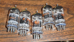 5 Nice Tested RCA 5814A (12AU7) Vacuum Tubes