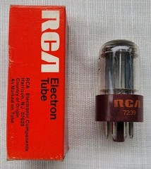 NOS RCA 5691 Red Base Vacuum Radio Electronic Tube