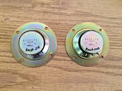 PAIR Vintage KREST 2″ 8Ω 30/50 watt Midrange Tweeter Speaker 3 5/8″ OD 903A175
