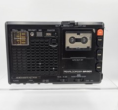 Olympus Pearlcorder SR 501 Microcassette Recorder AM/FM Radio Read Please