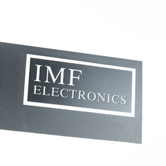 IMF Electronics logo badge Sticker Decal DIY waterproof 63mm(2.48″)X28.5mm(1.22″
