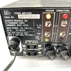 Acoustic Research AR Model AU Integrated Amplifier Tested And Works
